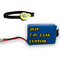 High Capacity 7.4V 2.2Ah NCM Lithium Battery with 500 Cycles CE Certified for Smart Gadgets Portable Tools & Electric Vehicles