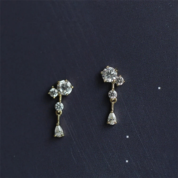 2025 Gold Plating Korean Cubic Zirconia S925 Women Earrings