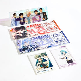 CNAWO Anime Customizable Acrylic Ticket Bookmark Maker with Transparent Charms UV Printing Waterproof Promotion Gift