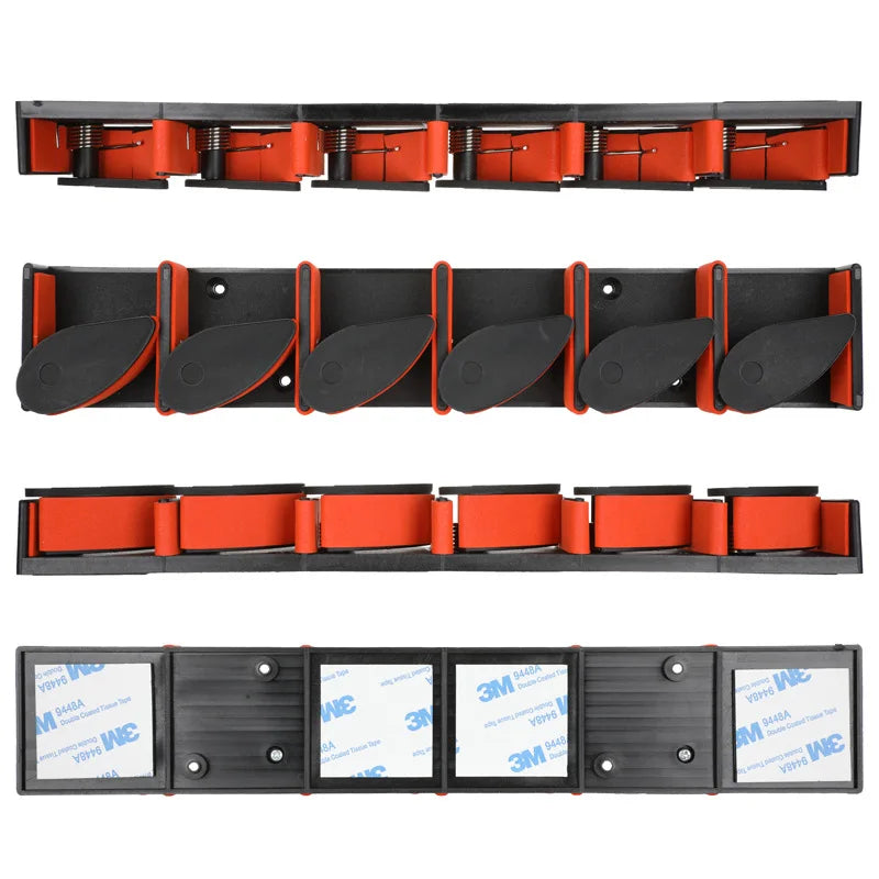 Convenient ABS Quick Buckle Fishing Rod Display Rack New Design Wall Mounted Vertical Type Shelf for Convenient Storage River