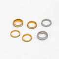Joolim Jewelry Zirconia Pave Stainless Steel Rings for Women Diamond Rings Tarnish Free Gold Jewelry Wholesale