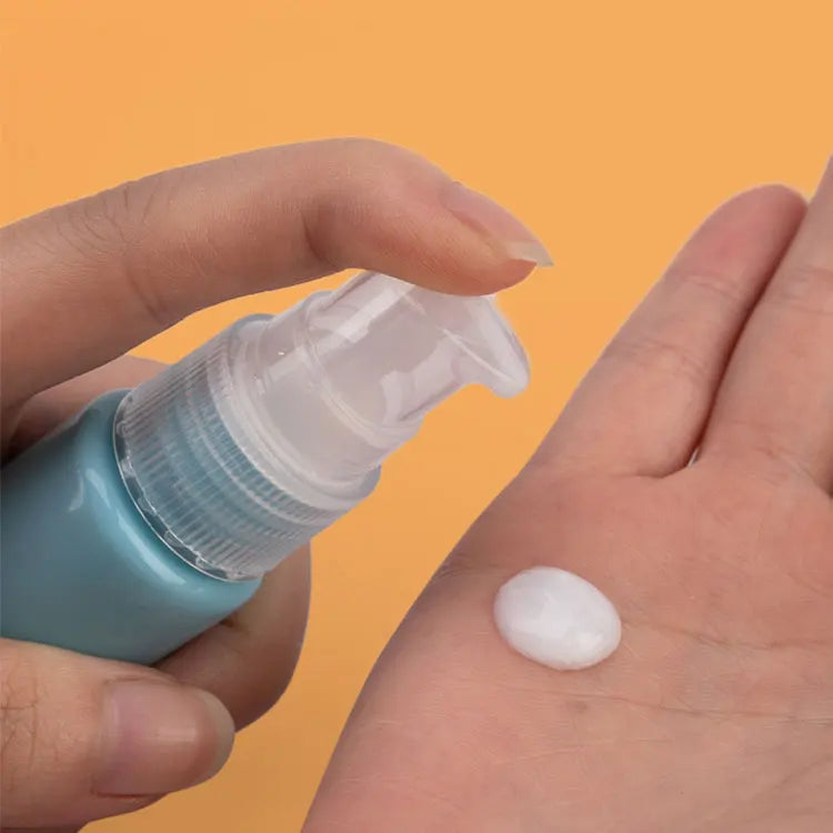 10Ml/30Ml/50Ml Macaron Color Plastic Pump Bottle Cosmetic Packaging Body Spray Bottle Pump Lotion Bottle Essential Oil Bottle