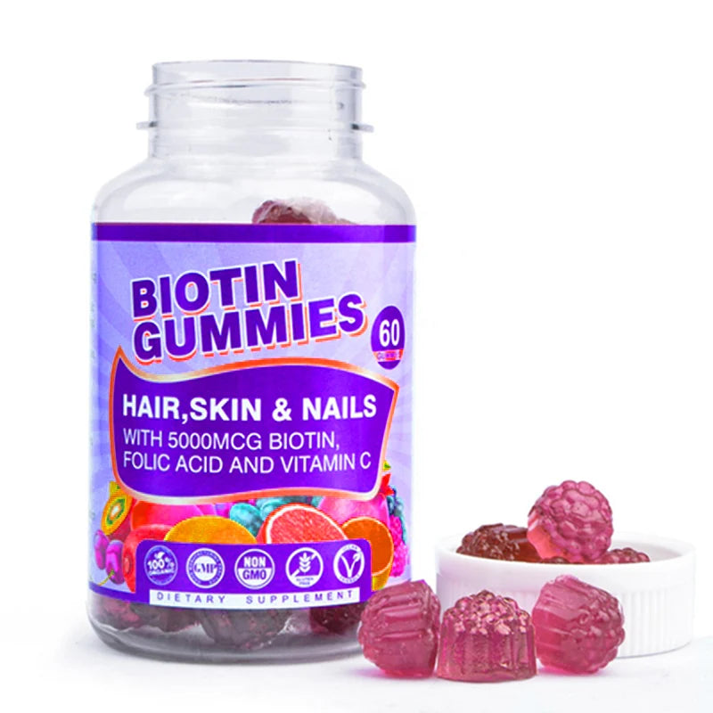 On Sale Hair Vitamins Sugar Free tin 5000 Mcg Gummies MegaBDM