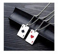 BINSHUO Unisex Design Custom Cool Style Stainless Steel Men Card Poker Pendant Necklace High-end Pendant Necklace