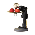Modern Nordic Light Luxury Resin Monkey Storage Ornaments Creative Waiter Storage Tray Living Room Porch Home Soft Decorations