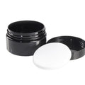 PET Hair Grow Oil Storage Jars Wholesale 100ml 200ml 300ml Black Color Plastic Body Butter Container Black Pet Jar 250ml