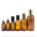 5ml 10ml 15ml 20ml 30ml 50ml 100ml Amber Essential Oil Perfume Fragrance Roll on  Glass Bottle With Stainless Steel Roller Ball