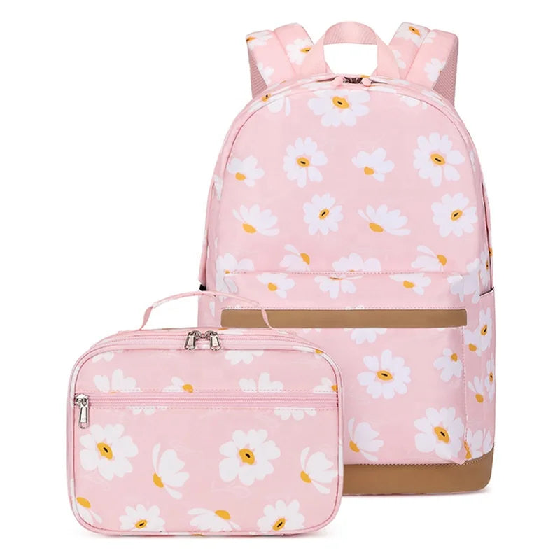 Backpacks School Bags for Girls Backpack Sets Floral Backpack  Children Book Bags Back Pack Kids Backbag