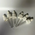 18/410 White Screw Cap Child-Proof Safety Glass Dropper for Oil Essenti