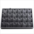 Luxury Black Jewelry Display Tray Earring Jewelry Packaging PU Leather Tray Organizer Jewelry Tray for Exhibition