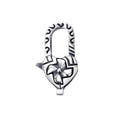 Black & Silver Finishing 925 Windmill Lobster Claw Clasp Oxidized Sterling Silver Lock for DIY Jewelry Designer
