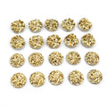 40pcs 8mm 10mm Gold Color 2-Style Flat Back Resin Cabochons Cameo Dome DIY Jewelry Making Accessories