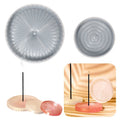 Insert Incense Plate Dripping Glue Mold Pan Fragrance Aromatherapy Dish Silicone Mold for DIY Handmade
