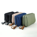 Women Travel Cosmetic Bag Solid Color Nylon Toiletries Storage Organizer Make up Bags