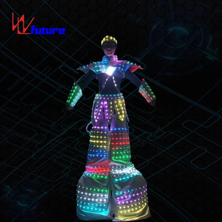 WL-0254 Rave Robot Cosplay Costume LED-Fueled Future Warrior Myth Figure Performance Wear MegaBDM
