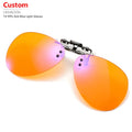 Manufacturer High Quality Retro Clip Glasses Custom Logo Computer Fashion Anti Blue Light Blocking Glasses for Reading