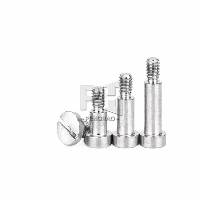 M1.6 M2 M2.5 M3 M4 M5 M6 M8 M10 Steel Black Oxidation Metric Threaded GB830 Slotted Cheese Head Screws With Shoulder