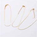 14 K Gold Plated Color Stainless Steel Snake Chain Choker Necklace