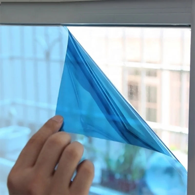 One Way Vision View Mirror Window Film Uv Rejection Tinting Building Glass Window Film