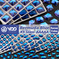 VDD Bermuda Blue Newest Fantasy Color Top Quality K9 Glass Sew on Rhinestones Sewing Crystal Flatback Stones Garment Decorations