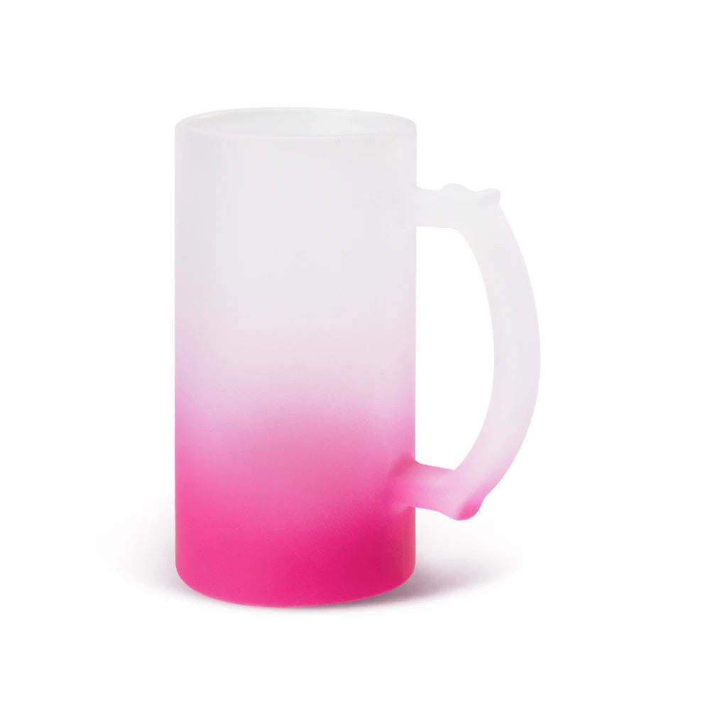 Auplex 16oz Attractive Colorful Customized Personalized Beer Mug Sublimation Beer Glass Clear MegaBDM