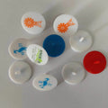 OEM Logo Round Shaped Golf-Tee Marker Plastic Golf Ball Tees Holder with Position Markers Golf Products