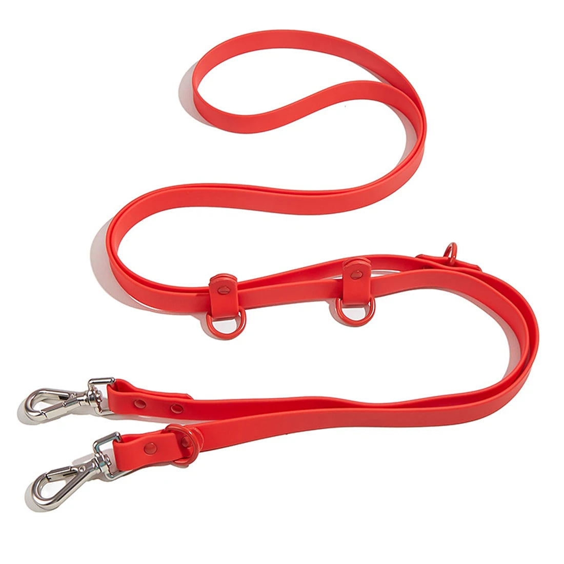 High Quality Adjustable Multi-Functional PVC Dog Leash Medium to Large Hands-Free Pet Lead with Durable Rivet Decoration Low MOQ
