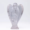 HZ New Gemstone Clear quartz Angel statue Hand Carved Semi-Precious Craft 7.5 cm Crystal Angel For Decor Healing Reiki Crafts