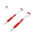 Wholesale Silicone Double Sided Plastic Tongue Cleaning Scraper Oral Care Dental Tongue Cleaner