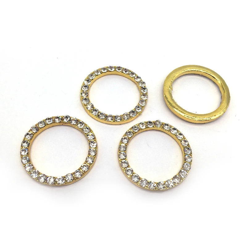 Rhinestone Belt Bikini Connectors Closure Clasp Swimsuit Bikini Buckle Ring