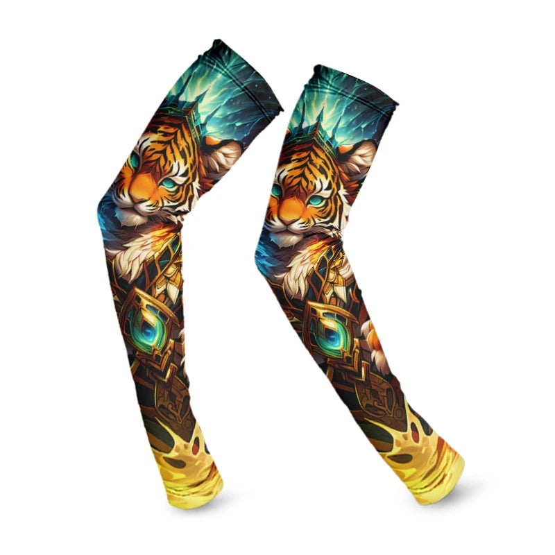 Wholesale Customized Printed Golf Cool Arm Sleeves UV Protection Arm Covers for Men Women