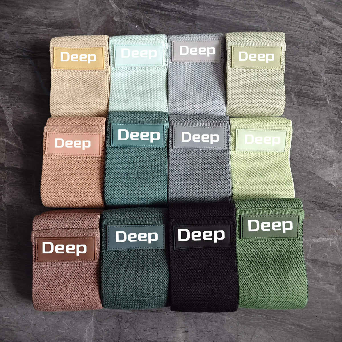 Cheap Custom Logo Print Latex Fabric Exercise Booty Hip Circle Set Glute Elastic Fitness Resistance Bands