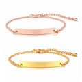 Wholesale Custom Engravable Stainless Steel Bar Bracelet Jewelry Blanks for Engraving