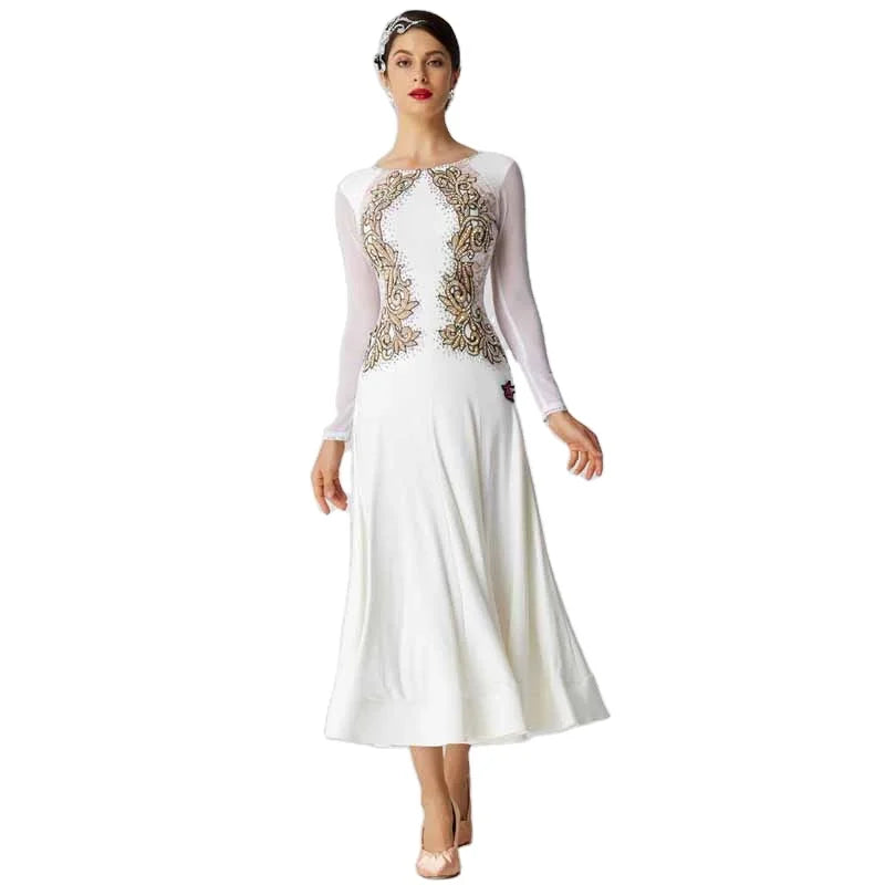 M-2020 New Ballroom Dance Dress for Girls Practice Clothes New Waltz Latin National Standard Dance Clothes Modern Dance Dress