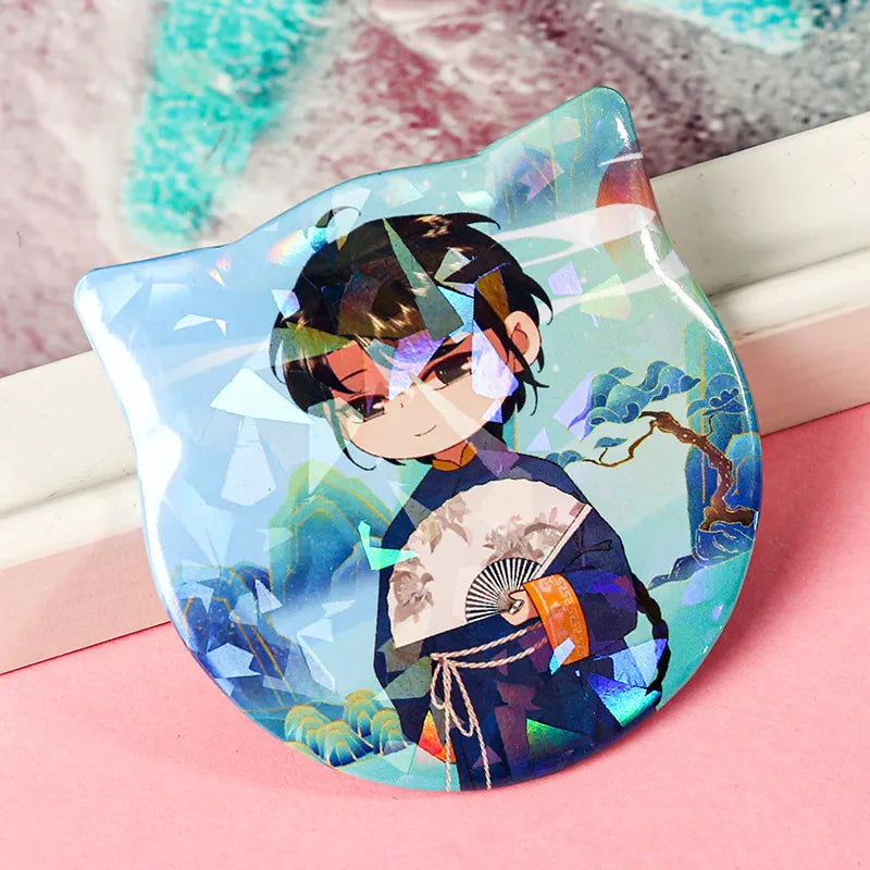 Vograce Factory Hot Sale Tinplate Button Opener and Fridge Magnet Metal Tin Button Tinplate Badge