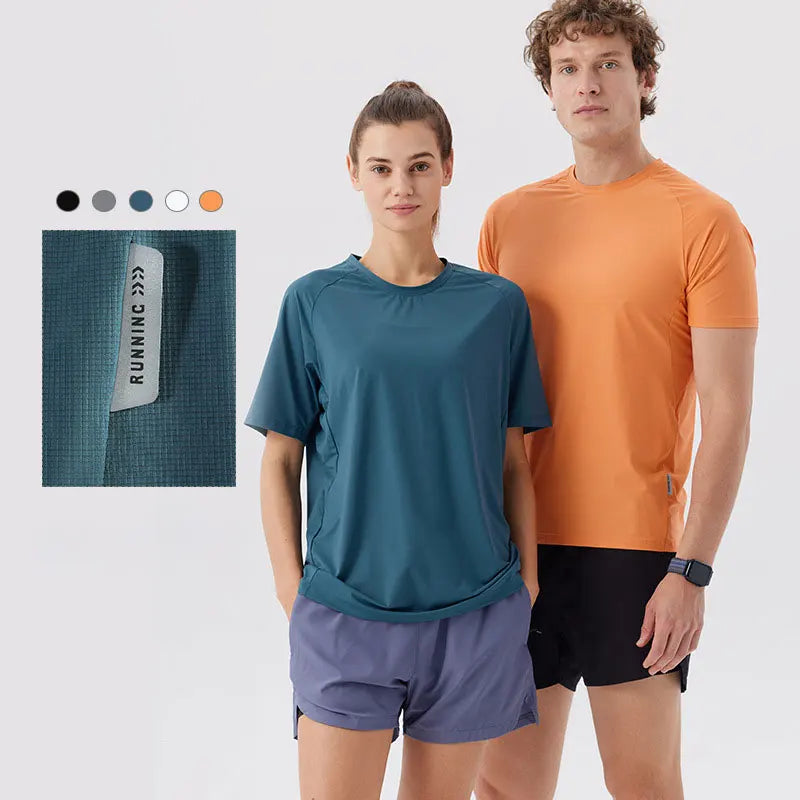 Super Breathable Quick Dry Elastic Men's Quick Dry Sport Top T-shirts With Custom Logo Printing
