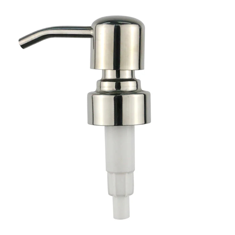 OEM Factory Supplies Transparent Plastic and Metal Lotion Pump Glass Cylinder Bottle Stopper for Bath Gel
