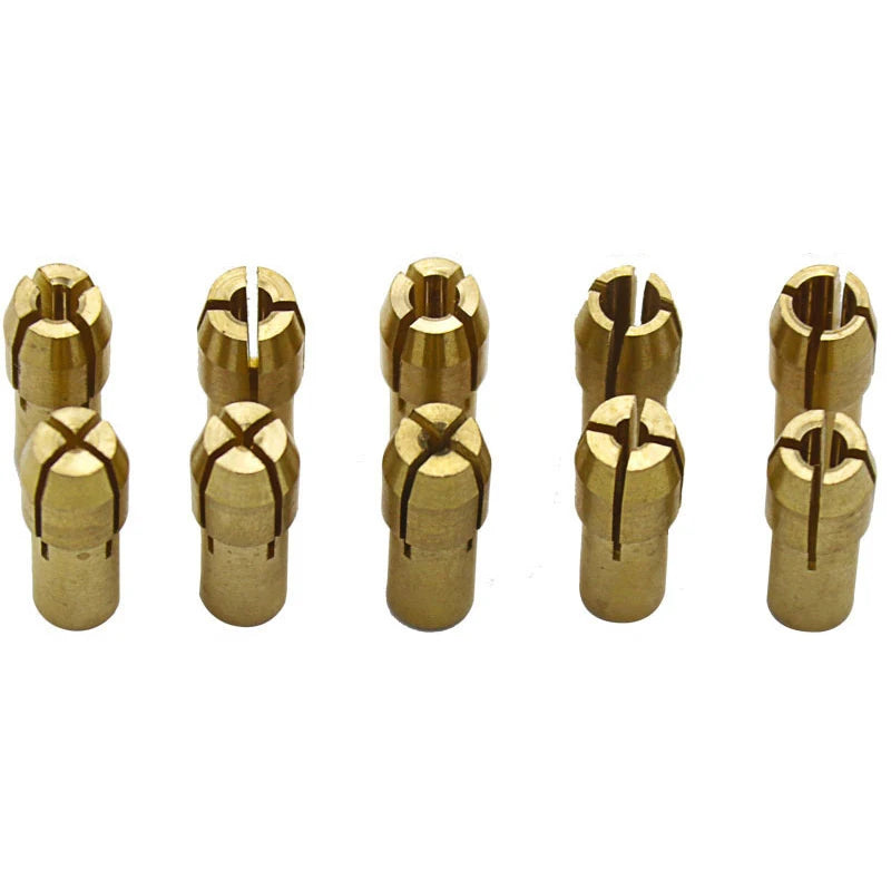 Mini Drill Chuck Adapter 0.5mm-3.2mm Mini Brass Drill Collet Chucks Adapter Micro Collet Brass for Power Rotary Tool