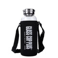 Large Capacity Outdoor Travel Tea Filter Water Bottles Glass Drinking Water Bottle with Sleeve
