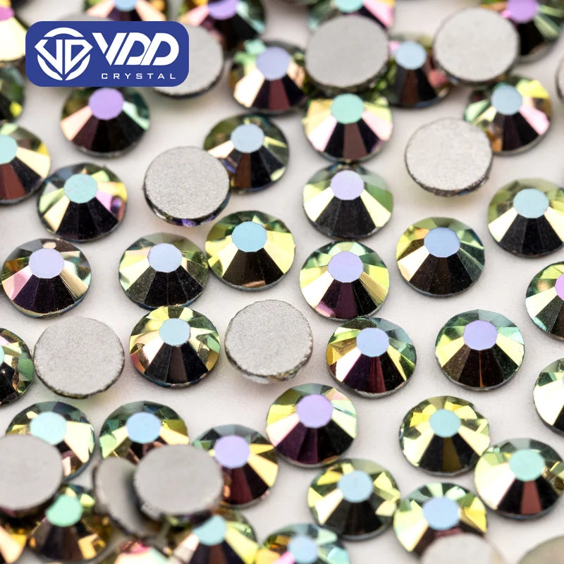 VDD 172 Metal Magic SS4-SS30 Glass Rhinestones Crystal Flatback Strass Diamond Glitter Stones for DIY Nail Art Crafts Decoration