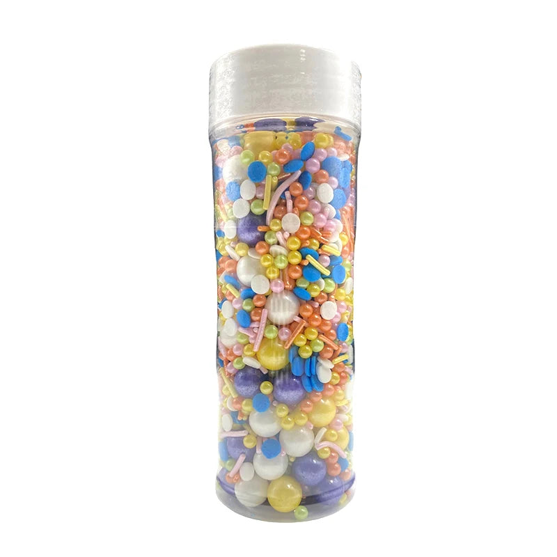 Solid Bulk Slices Plastic Bottles for Sweet Container for Cookies Ice Cream Accessories for Edible Shaped Sugar Pearls Sprinkles
