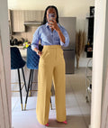 New Product Female Classic Style Straight Trousers Women's Solid Color High Waist Office Pants Ladies