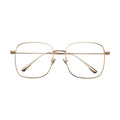 Vintage Oversized Metal Unisex Square Eyewear Eyeglasses Frames Diamond Face Anti Blue Light Myopia Optical Reading Glasses
