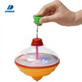 Classic Hand Pull String Spinning Top Toy with Cool Light up Educational Gyroscope for Kids Developing Hand Eye Coordination