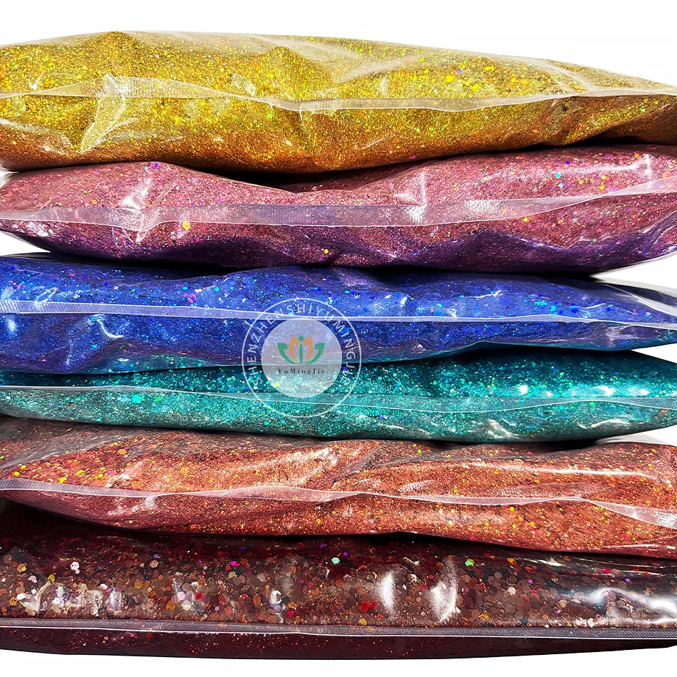 Bulk 0.2mm Holographic Glitter Powder Cosmetic Grade Body Nail Hair Eye Shadow Lip Cosmetic Glitter Makeup Glitters