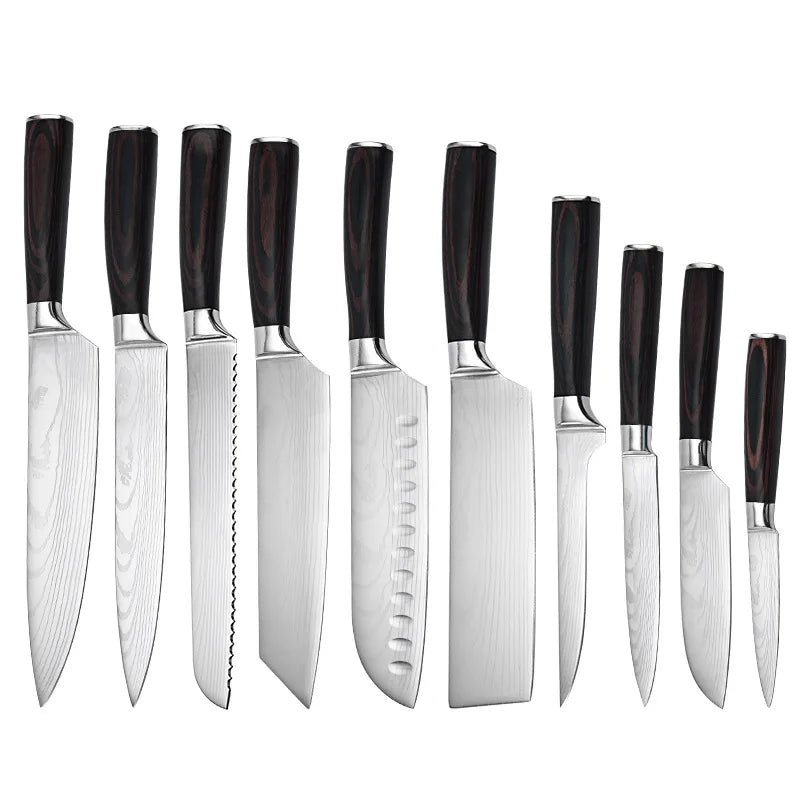 7 Inch Santoku Knife with Pakkawood Handle Santoku Japanese Knife
