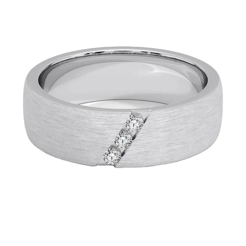 China Lab Grown Diamond Ring for Men Platinum PT950 18K White Gold Engagement Jewelry