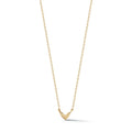 LOZRUNVE 925 Sterling Silver Delicate Cute Mini Heart Necklace Gold Plated