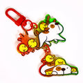 Custom Logo Keychain Epoxy Acrylic Plastic with Zinc Alloy Offered in 1/ 2/ 4 Color Digital UV Printing Options