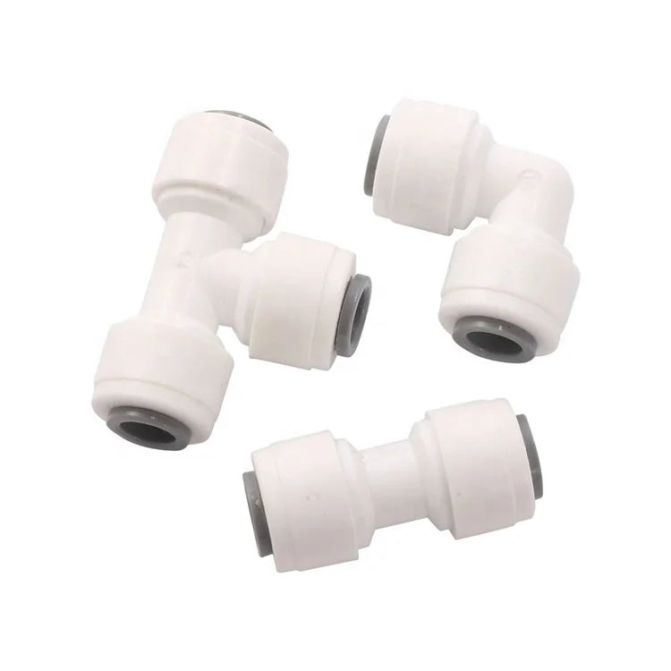 1/4 Inch Slip Lock Quick Garden Water Coupling Tee Elbow Straight Pipe Joint Watering Misting System Connector